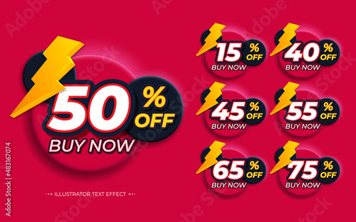 Promotion sale labels best offers