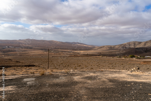 Εκτύπωση καμβά Desert Landscape on the Island of Fuerteventura