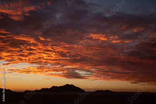 Sunset  Sesriem  Namibia