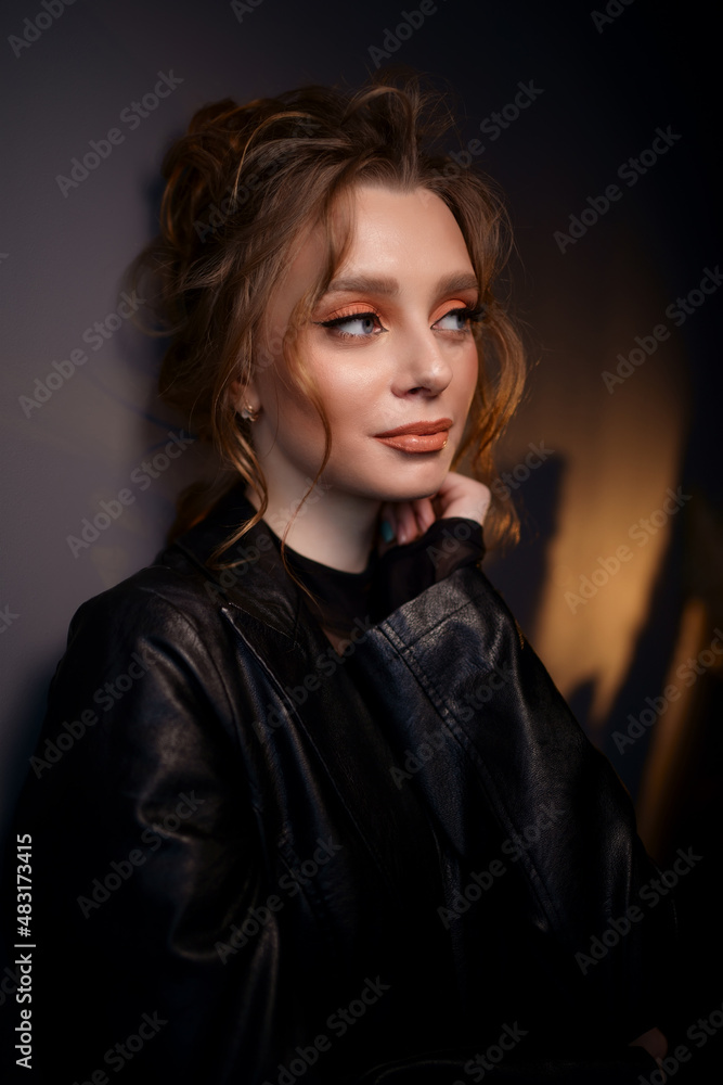 portrait of a beautiful girl. High quality photo