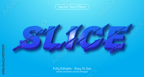 Creative 3d Text Slice editable text effect template