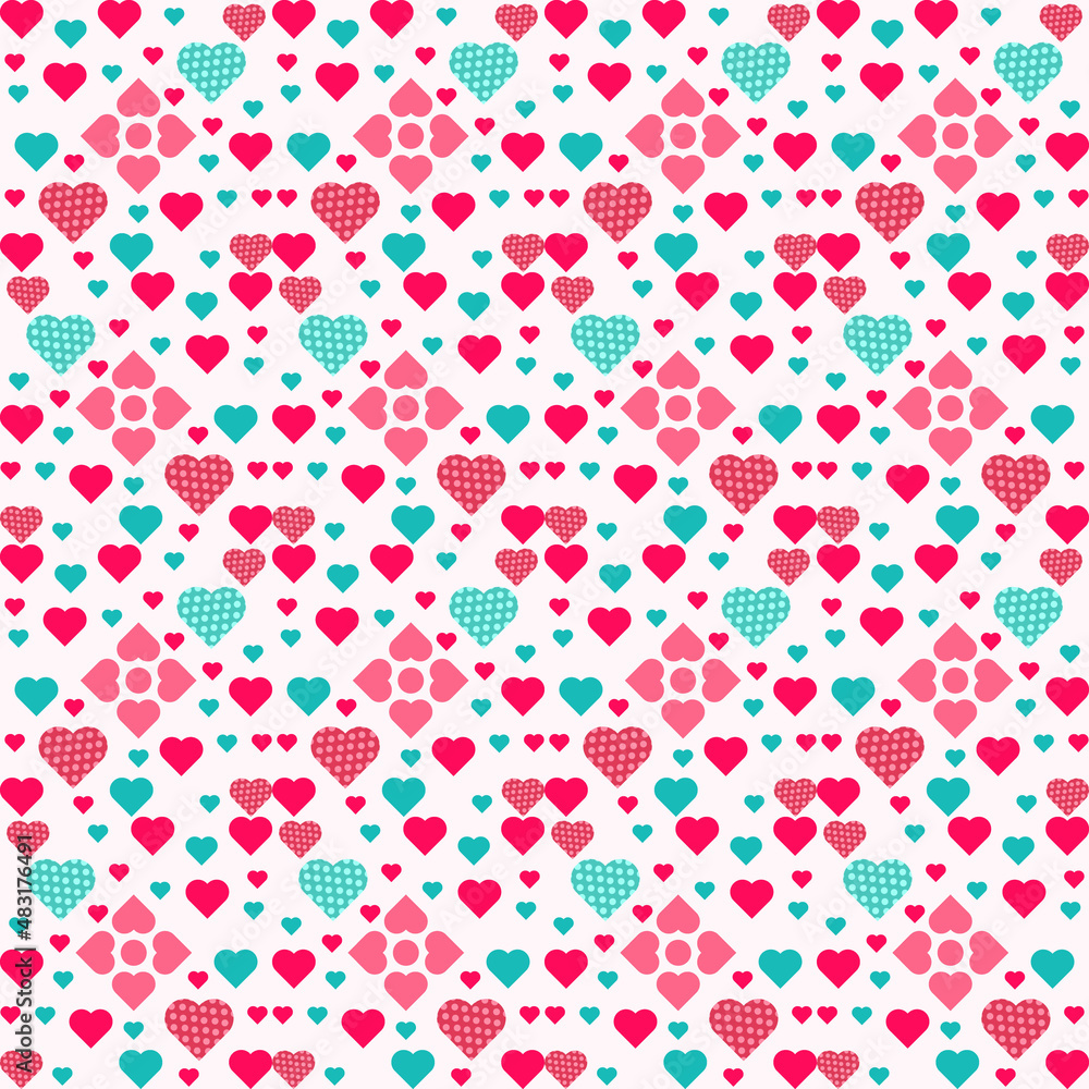 Plaid pattern seamless ornate. Set valentines day vector background. Fabric texture collection.Vector Valentine's Day Hearts Horizontal Seamless Pattern Plaid pattern seamless ornate. Set valentines day vector background. Fabric texture collection.Vector Valentine's Day Hearts Horizontal Seamless Pattern