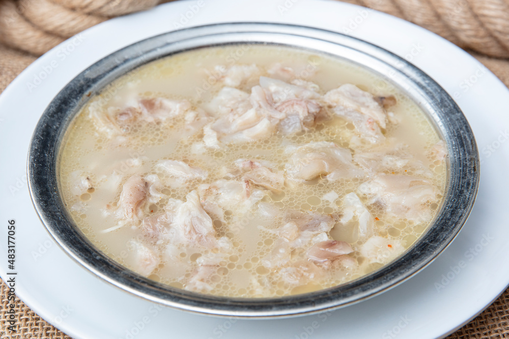 Traditional Turkish Soup Paca, and offal soup.. Traditional Turkish Soup Paca, and offal soup..