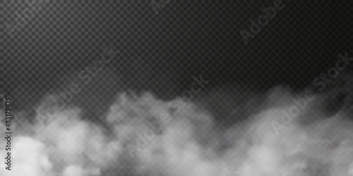 Obraz na plátně Vector isolated smoke PNG