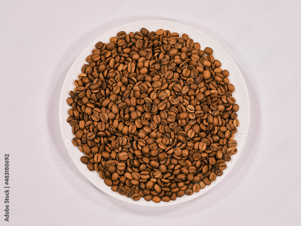 Delicious roasted fresh coffee beans Delicious roasted fresh coffee beans