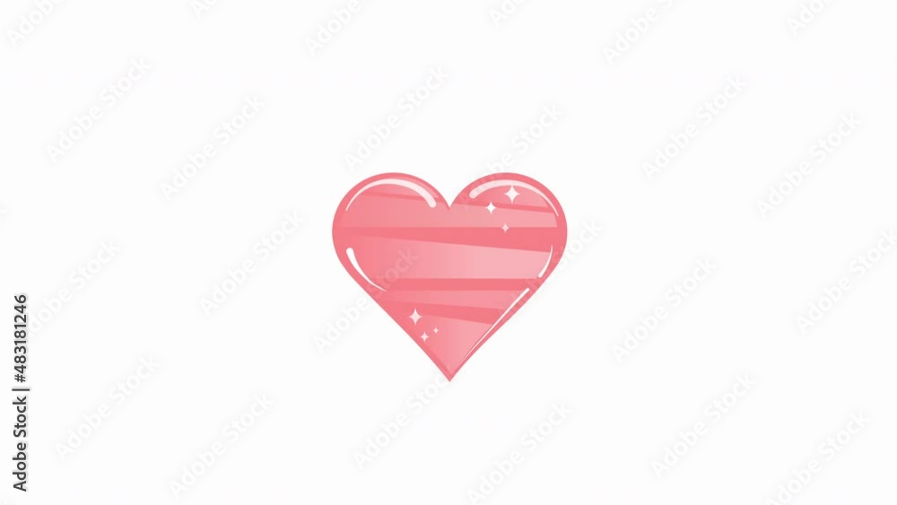 Pink crystal heart animated icon illustration. Animation design element. Pink heart Emoji Icon Object Symbol with bright stars vector illustration. Cartoon heart design isolated on white background. Pink crystal heart animated icon illustration. Animation design element. Pink heart Emoji Icon Object Symbol with bright stars vector illustration. Cartoon heart design isolated on white background.