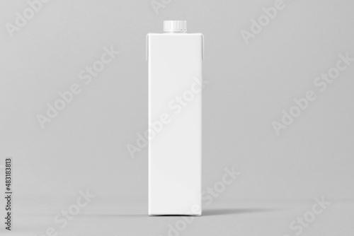 3d rendering mock up packaging for fruit juice