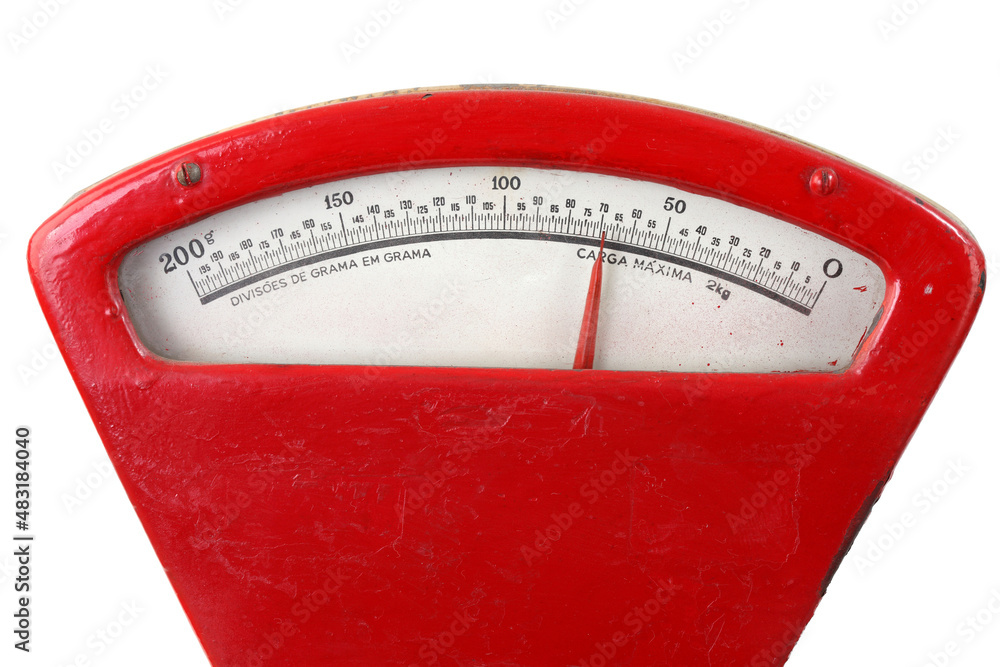 Market scale to weigh fruits and vegetables and meats StockFoto