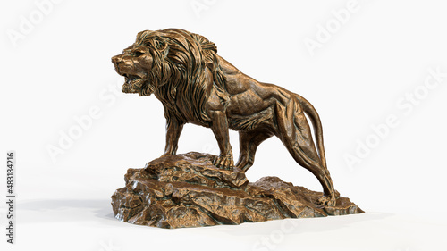 Lion on stone