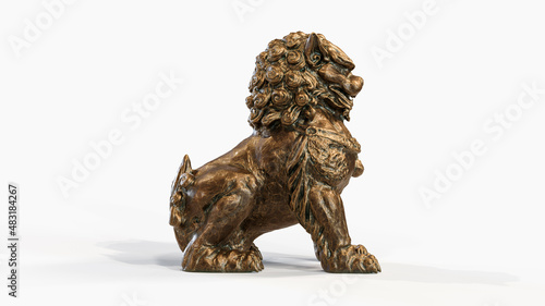 Chinese guardian lion foo dog