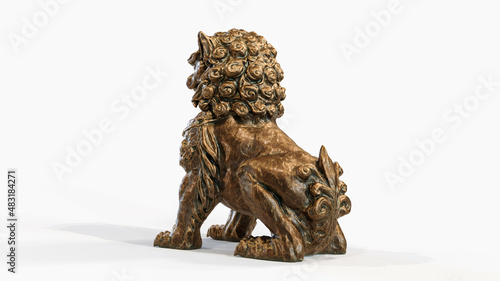 Chinese guardian lion foo dog © Roman