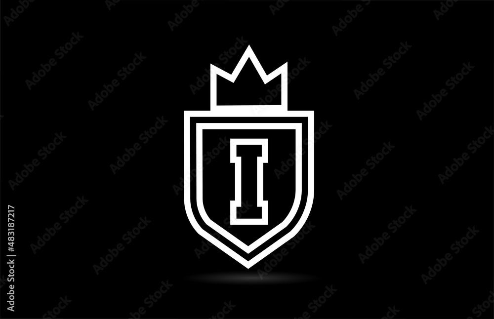I alphabet letter logo icon design with wings. Creative template for business and company in white and black I alphabet letter logo icon design with wings. Creative template for business and company in white and black