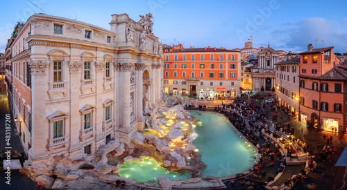 Rome, Italy at Trevi Fountain