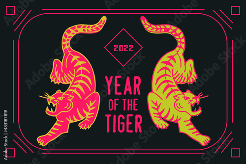 Year of the tiger illustration