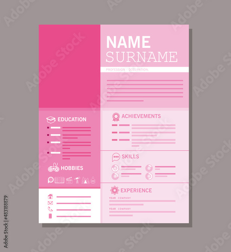 pink curriculum vitae
