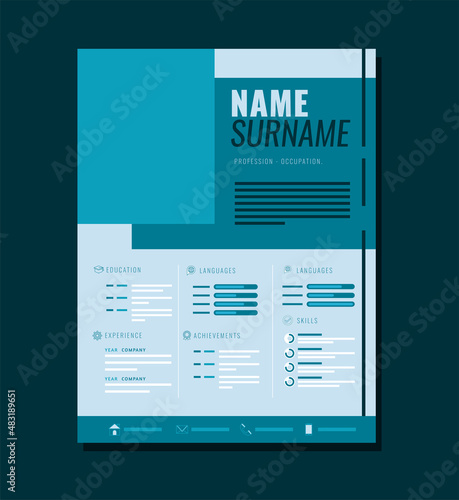 light blue professional curriculum