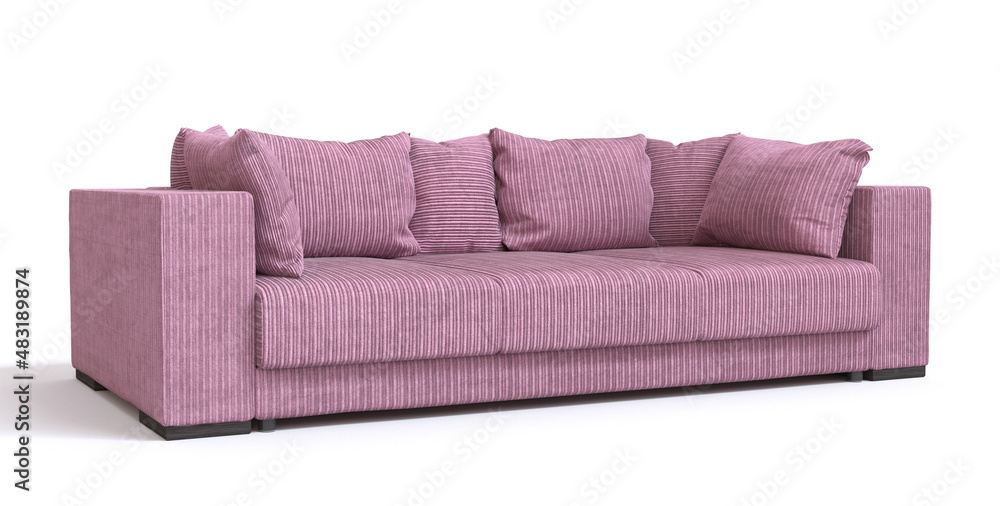 Obraz premium sofa on white background advertising 