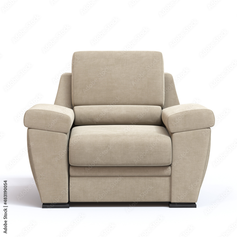 armchair on white background advertising armchair on white background advertising