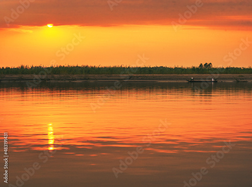 the Amazon sunset