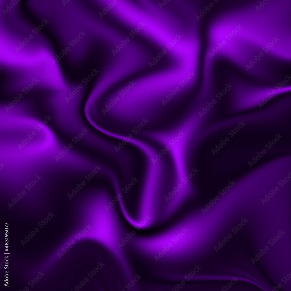 Purple Satin Wavy Background Silk Fabric Texture Waves And Swirl Drapery  Abstract Pattern Vector Illustration Stock Illustration - Download Image  Now - iStock
