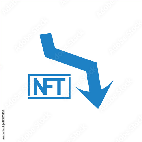 Isolated NFT icon Digital transaction concept Vector illustration