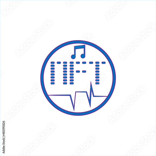 Isolated NFT icon Digital transaction concept Vector illustration