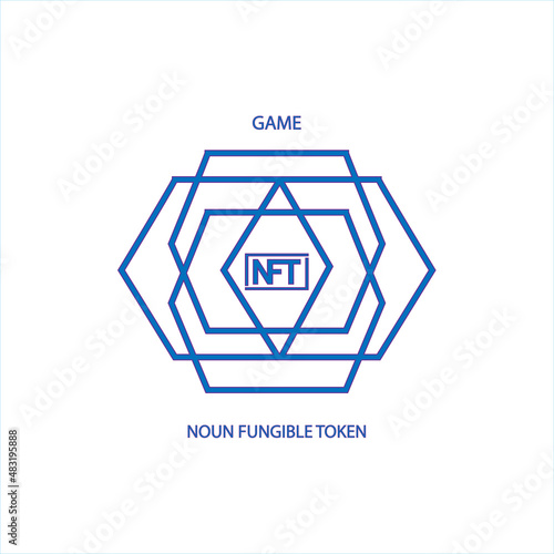 Isolated NFT icon Digital transaction concept Vector illustration