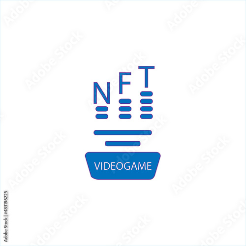 Isolated NFT icon Digital transaction concept Vector illustration