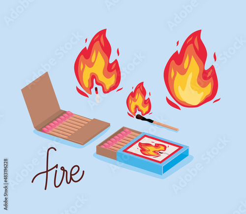 matchbox items over blue