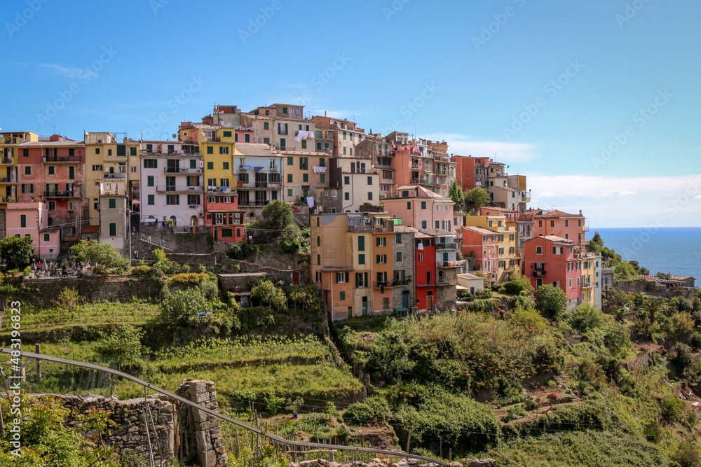 Coastal village of Corniglia, Cinque Terre, Italy.