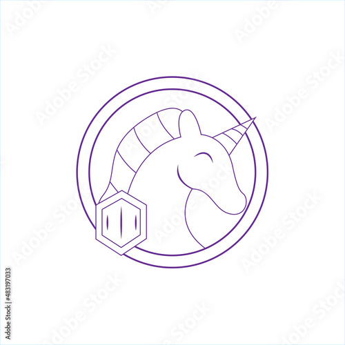 Isolated NFT icon Digital transaction concept Vector illustration
