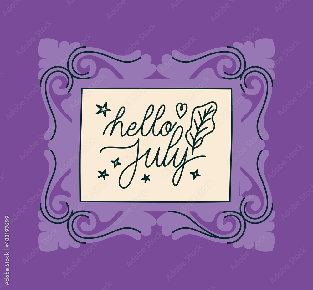 frame of hello july