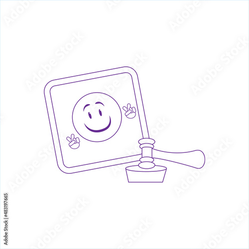 Isolated NFT icon Digital transaction concept Vector illustration