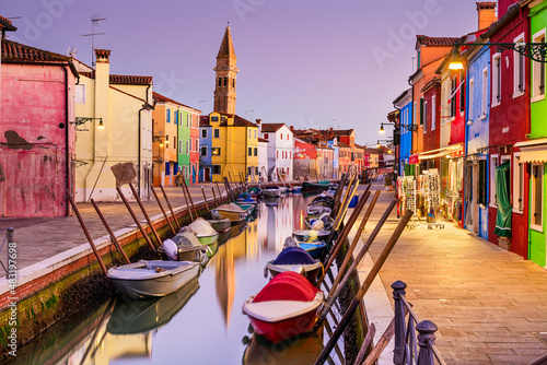 Burano, Venice, Italy at Twilight © SeanPavonePhoto
