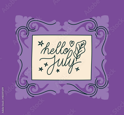 frame of hello july