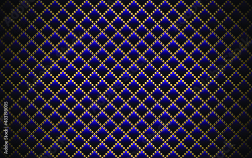 Blue and gold luxury background. Vector illustration.