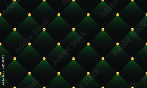 Green and gold luxury background. Vector illustration.