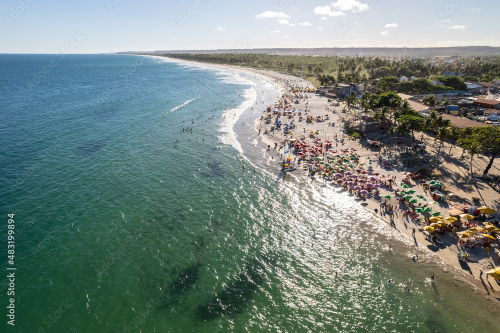 Aerial view of French Beach or 