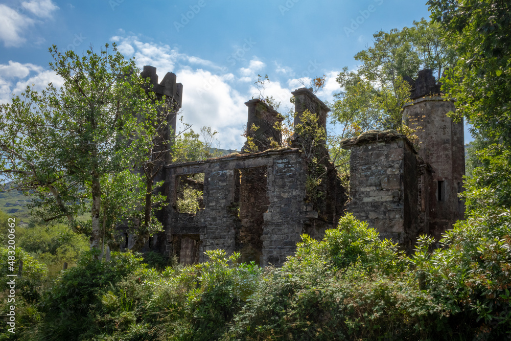Ruin of Mulgrave Barracks Surrounded by Trees, Killarney, County Kerry