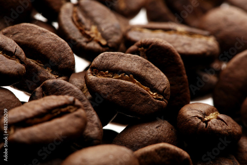 a brown background ot fresh coffee