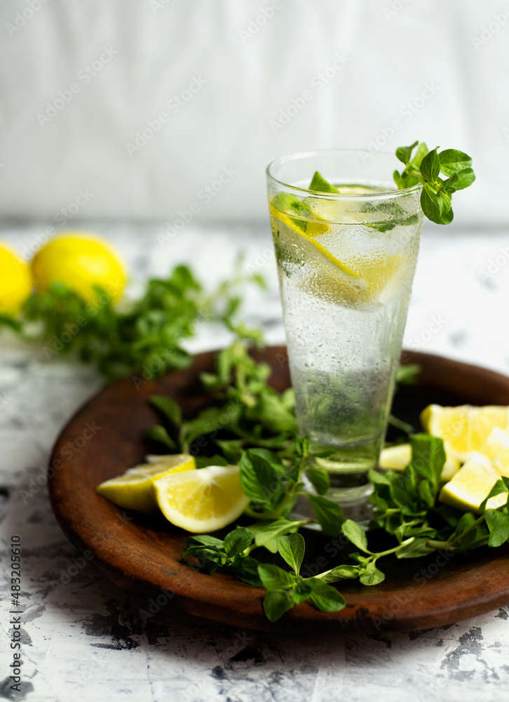 Fototapeta premium Mojito Cocktail with Lime and Mint 01