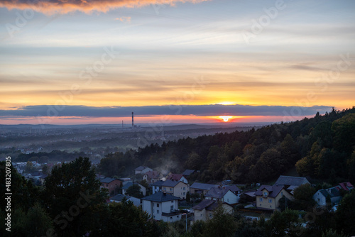 sunset in the mountains