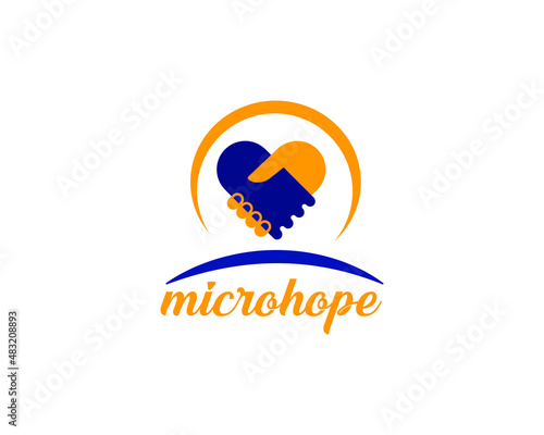 Modern Passionate Disability People Support  Logo template, fully vector and customized logo design
