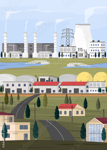 geothermal energy, geothermal  power plant supply electricity to the factory and city