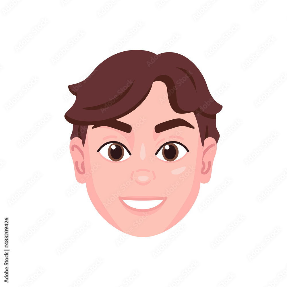 Isolated colored avatar of a man Isolated colored avatar of a man