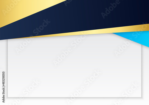 Blue gold abstract background modern minimalist for certificate and presentation design. Suit for business  corporate  institution  party  festive  seminar  and talks.