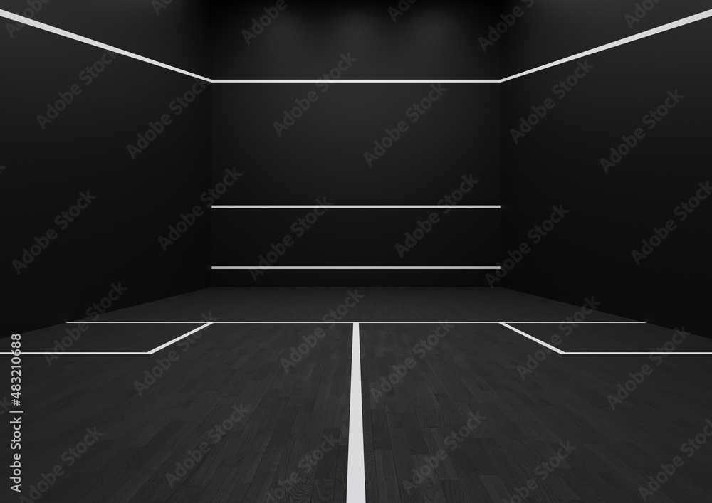 Squash court - sport - black and white Squash court - sport - black and white