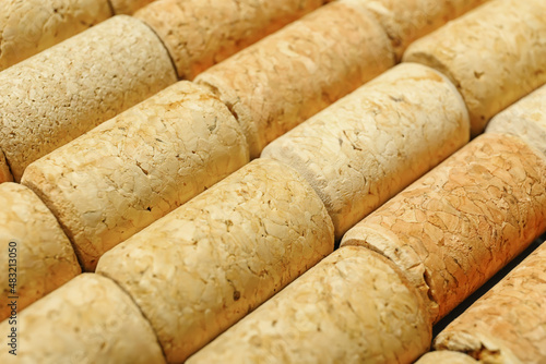 Texture of wine corks as background