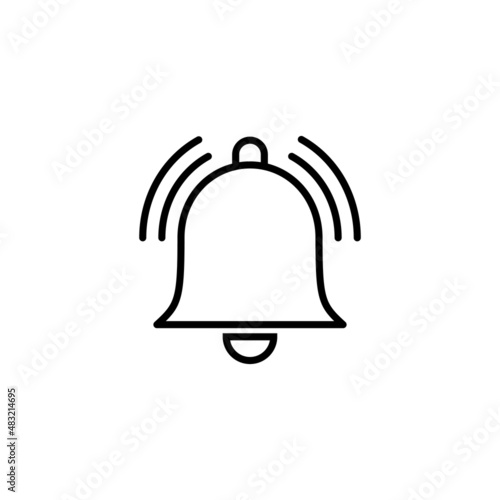 Bell Icon. Notification sign and symbol for web site design