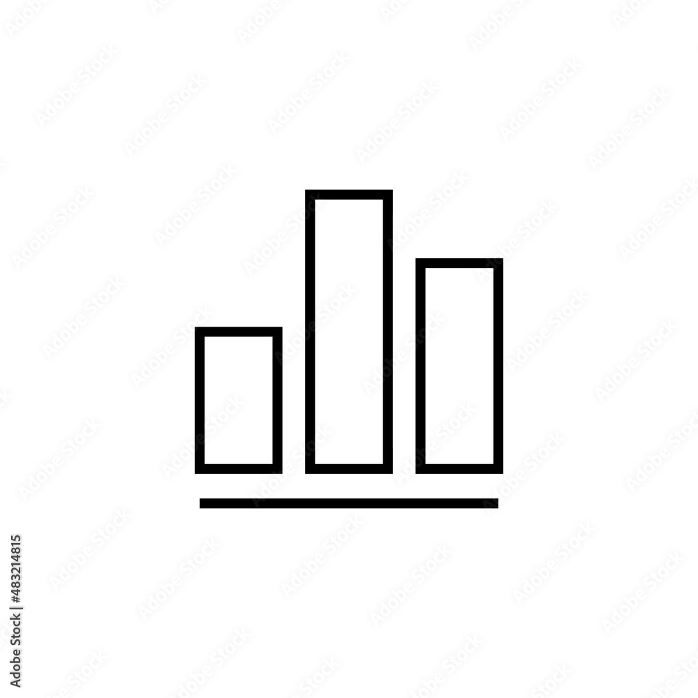 Growing graph Icon. Chart sign and symbol. diagram icon Growing graph Icon. Chart sign and symbol. diagram icon